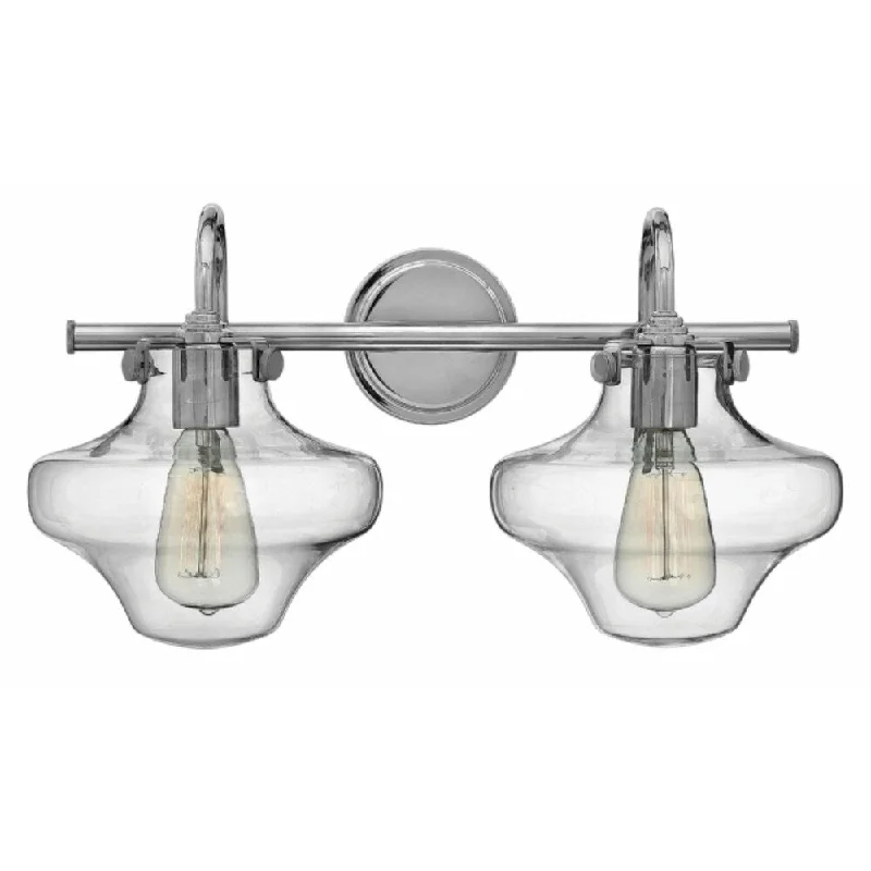 Hinkley Congress 2-Light Vanity Light in Chrome