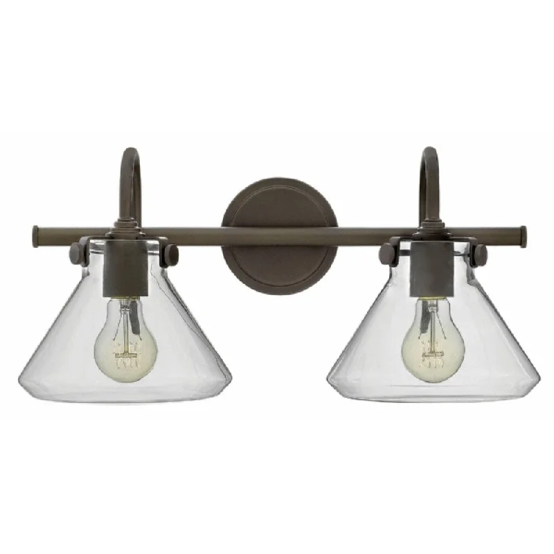 Hinkley Congress 2-Light Vanity Light in Oil Rubbed Bronze