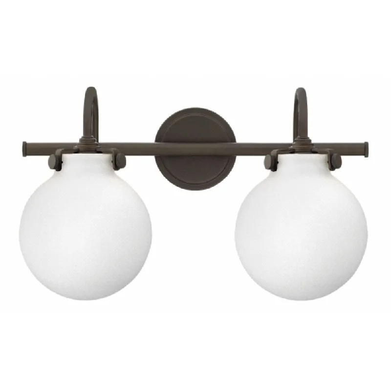 Hinkley Congress 2-Light Vanity Light in Oil Rubbed Bronze