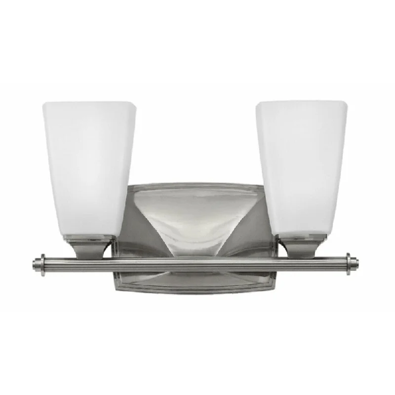 Hinkley Darby 2-Light Vanity Light in Brushed Nickel