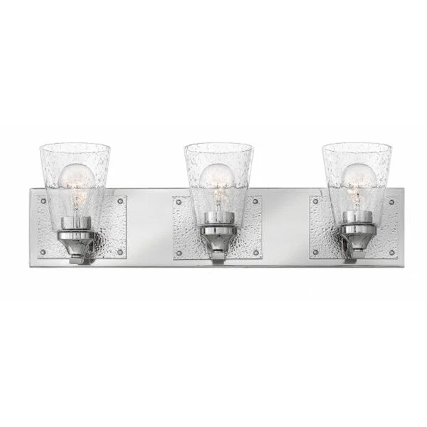 Hinkley Jackson 3-Light Vanity Light in Polished Nickel