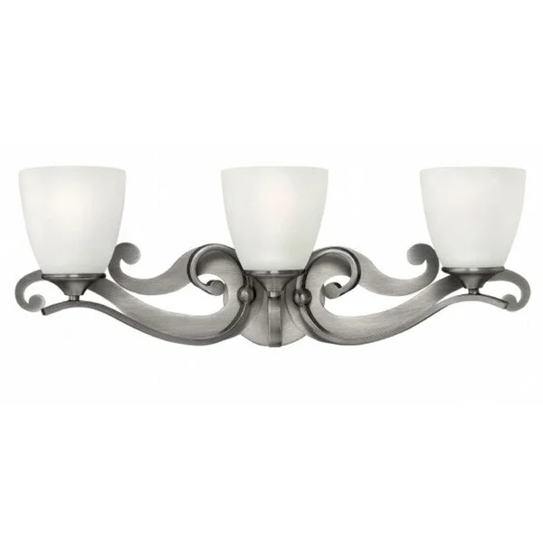 Hinkley Reese 3-Light Vanity Light in Antique Nickel