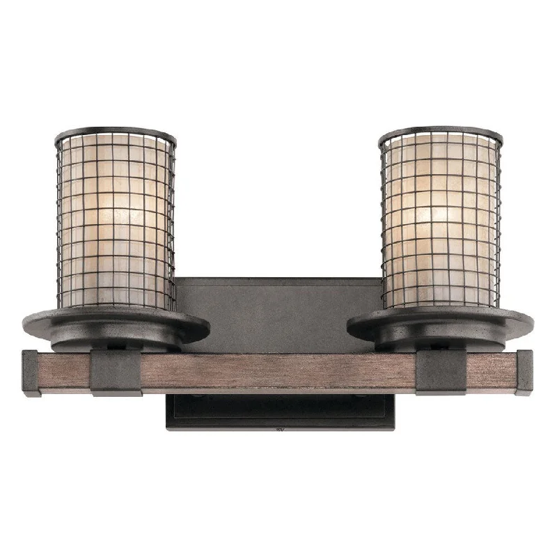 Kichler Lighting Ahrendale Collection 2-light Anvil Iron Bath/Vanity Light