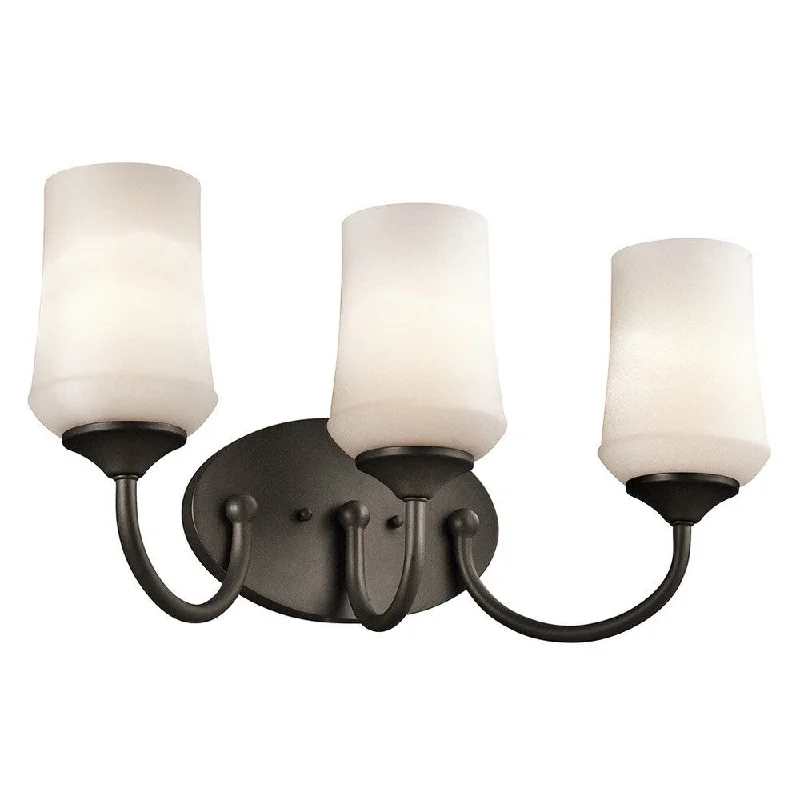 Kichler Lighting Aubrey 3-light Olde Bronze LED Bath Vanity Light