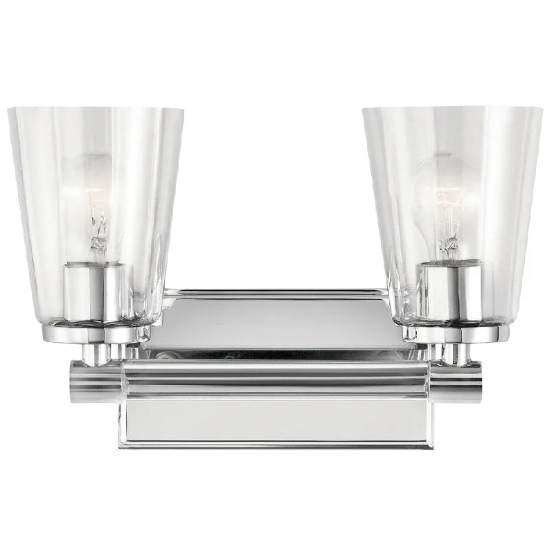 Kichler Lighting Audrea Collection 2-light Chrome Bath/Vanity Light