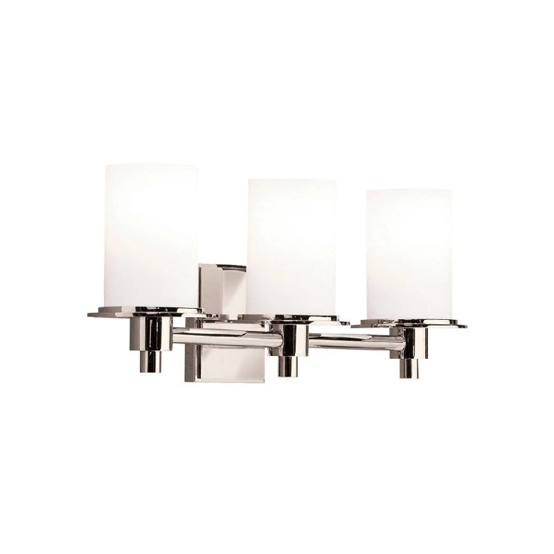 Kichler Lighting Cylinders Collection 3-light Polished Nickel Bath/Vanity Light