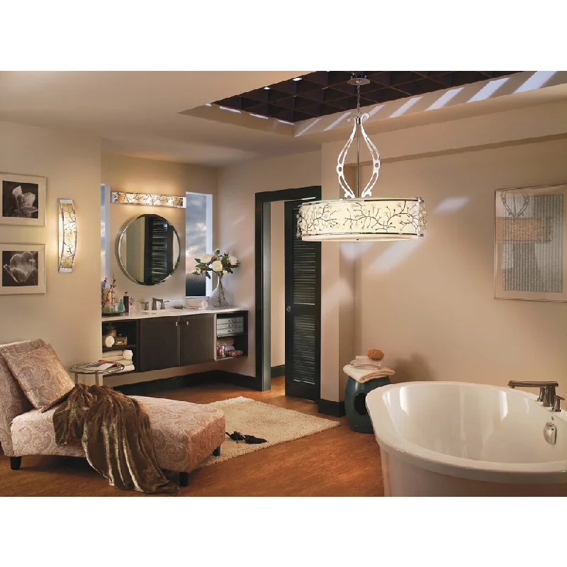 Kichler Lighting Jardine Collection 4-light Chrome Halogen Linear Bath/Vanity Light