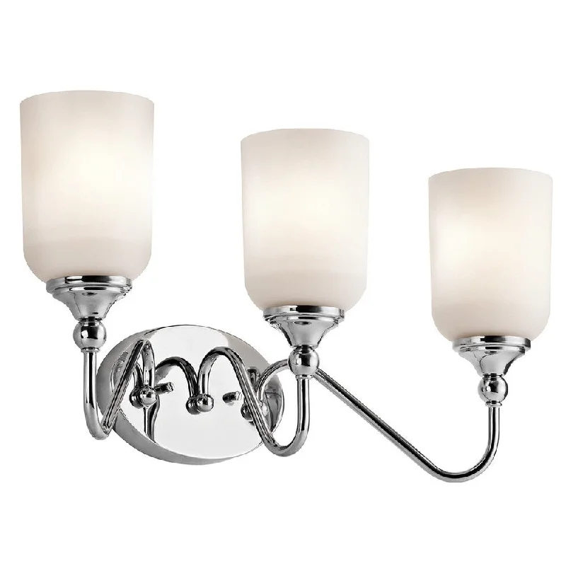 Kichler Lighting Lilah Collection 3-light Chrome Bath/Vanity Light