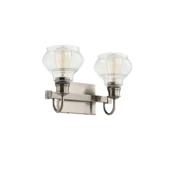 Kichler Lighting Schoolhouse Collection 2-light Classic Pewter Bath/Vanity Light