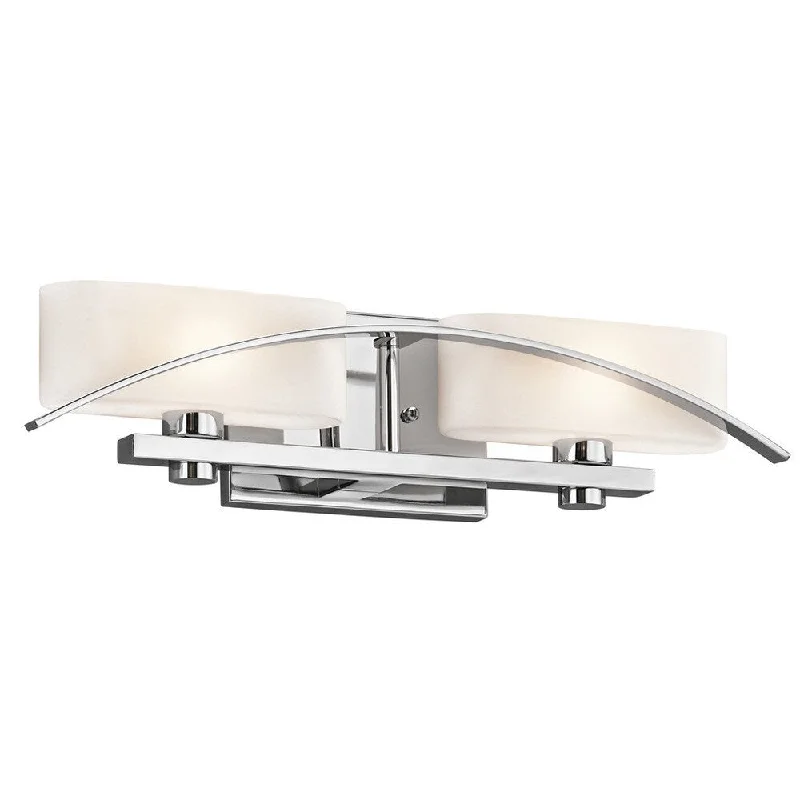 Kichler Lighting Suspension Collection 2-light Chrome Bath/Vanity Light