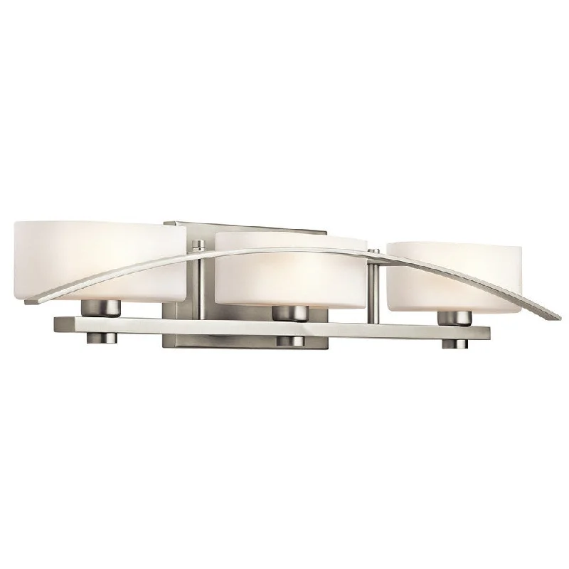 Kichler Lighting Suspension Collection 3-light Brushed Nickel Bath/Vanity Light