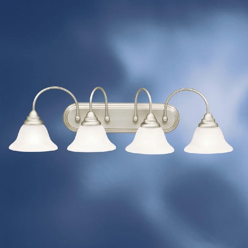 Kichler Lighting Telford Collection 4-light Brushed Nickel Fluorescent Bath/Vanity Light - Brushed nickel