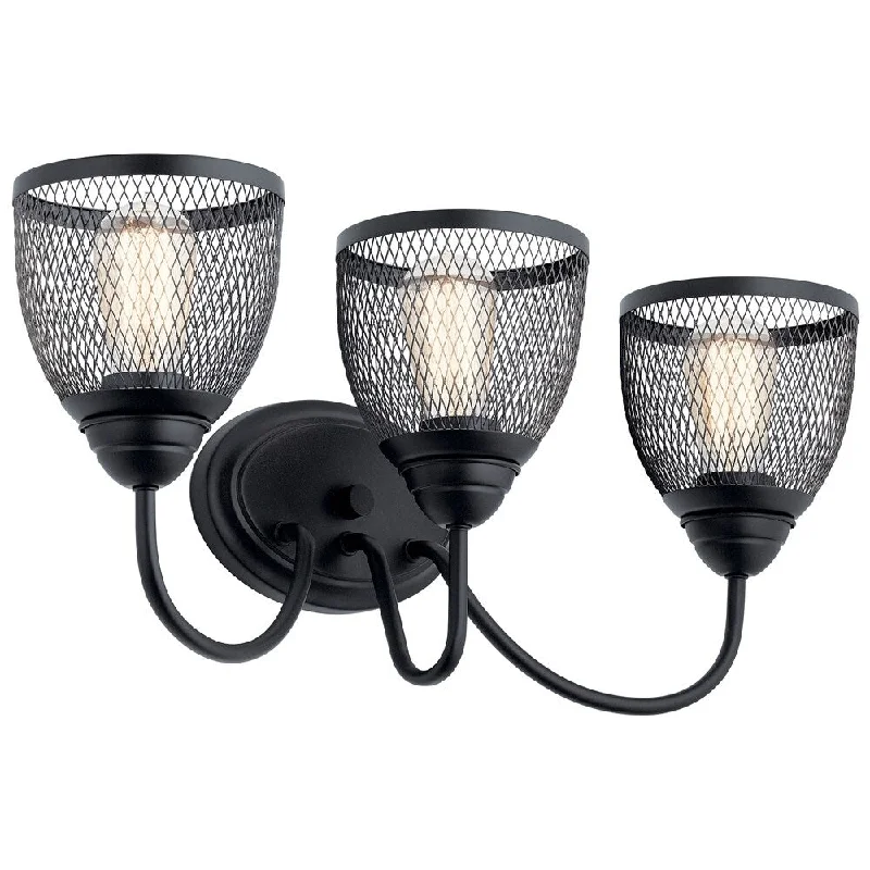 Kichler Lighting Voclain 3-Light Vanity Light Black