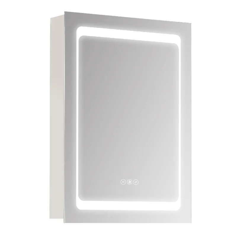 kleankin LED Illuminated Bathroom Mirror Cabinet with LED Lights