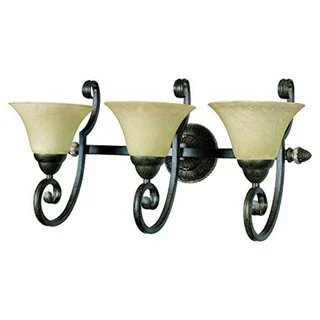 Mariposa Tuscan Sand Finish 3-lights in-lights Vanity