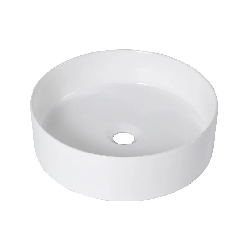 Modern Ceramic Circular Vessel Bathroom Sink