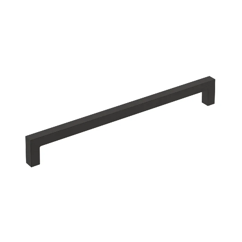 Monument 8-13/16 in (224 mm) Center-to-Center Matte Black Cabinet Pull - Matte Black