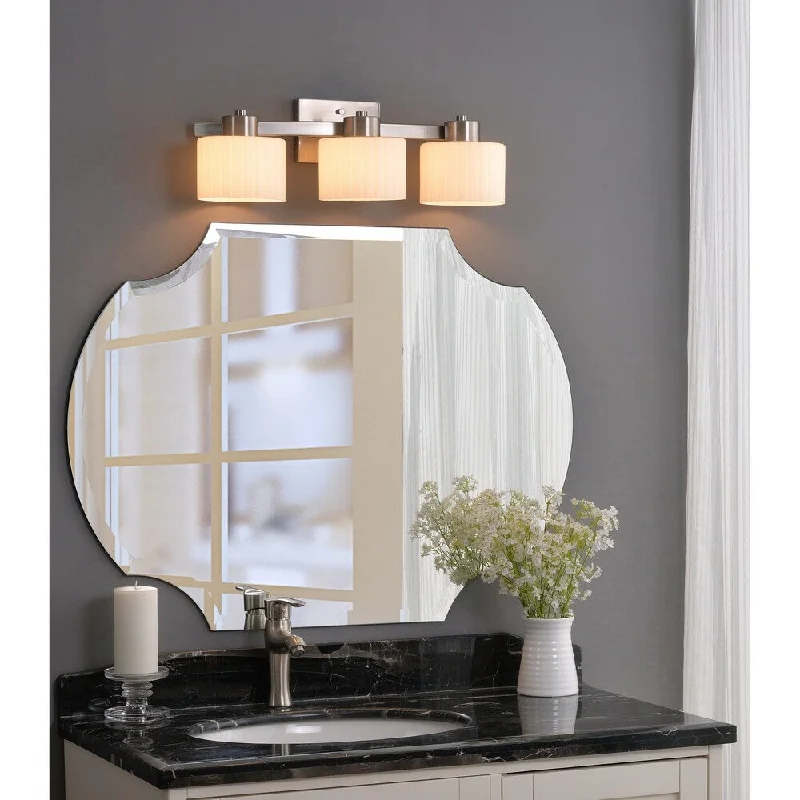 Mountjoy 3-light Steel Vanity - Brushed Steel