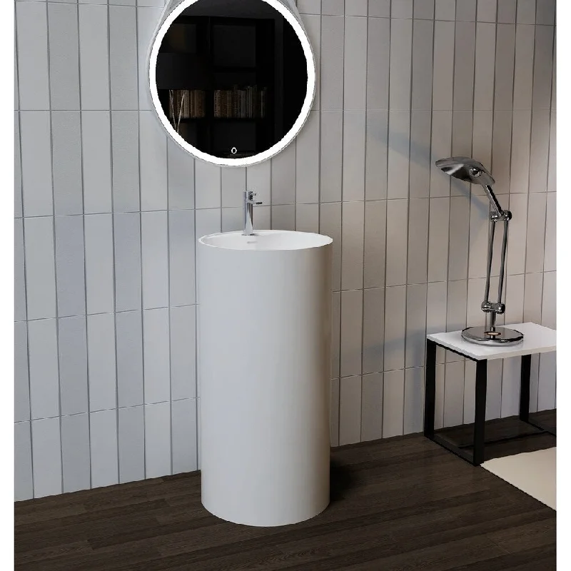 Napa 18" Solid Surface Pedestal Sink