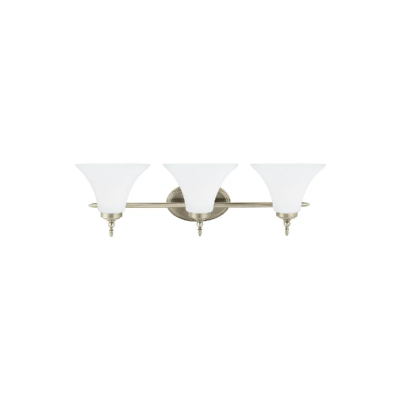 Sea Gull Montreal Antique Brushed Nickel 3-light Vanity Fixture