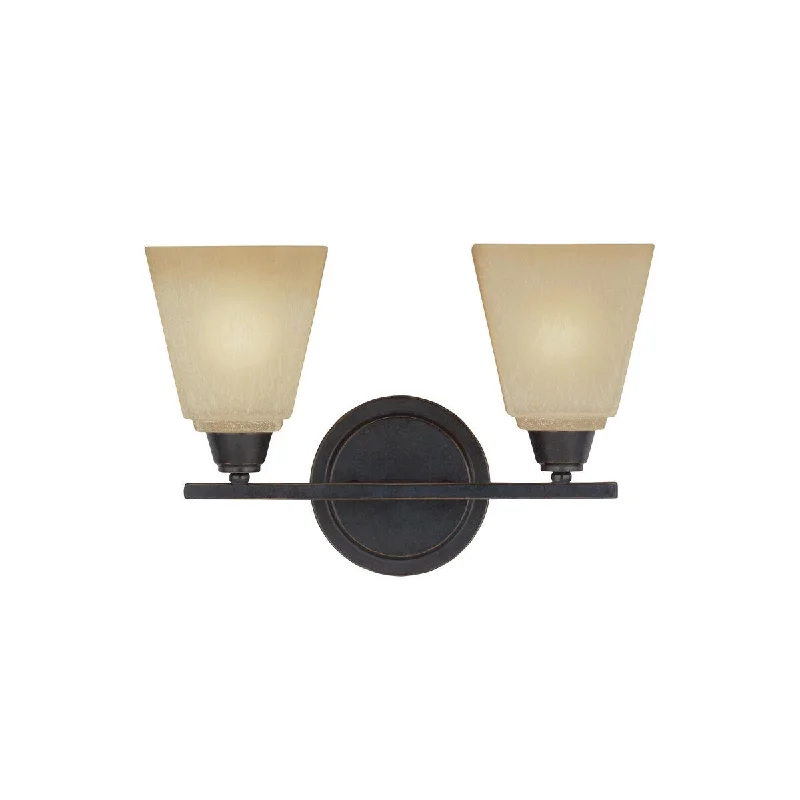 Sea Gull Parkfield 2-light Vanity Fixture with Bulbs