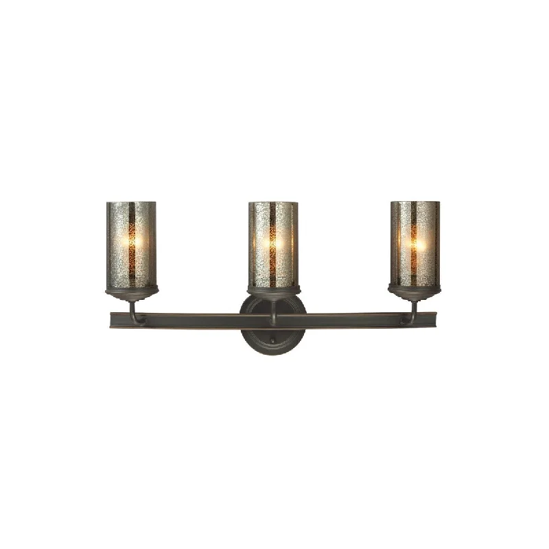 Sea Gull Sfera Autumn Bronze 3-light Mercury Glass Vanity Fixture