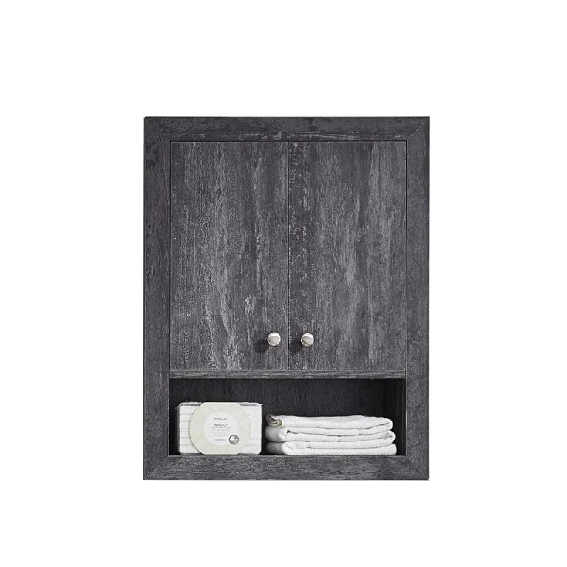 Spencer 30" Storage Cabinet in Suede Elegant Grey