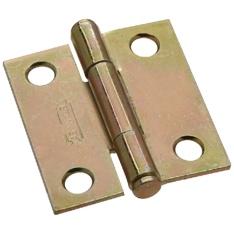 Stanley Hardware 690140 1-1/2" Satin Brass Cabinet Hinges 2-ct