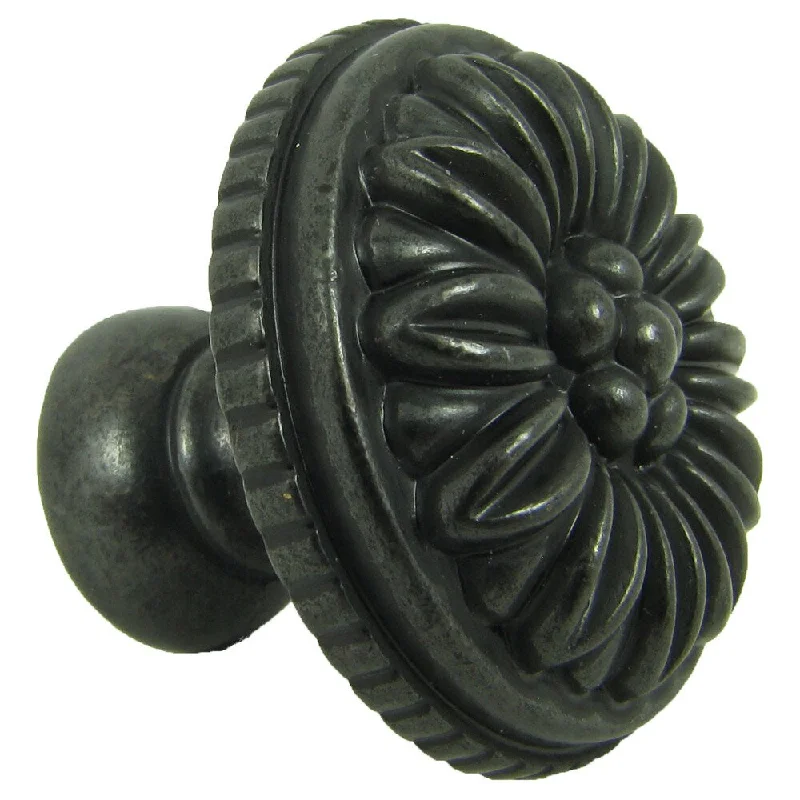 Stone Mill Hardware Dahlia Antique Black Cabinet Knobs (Pack of 10)