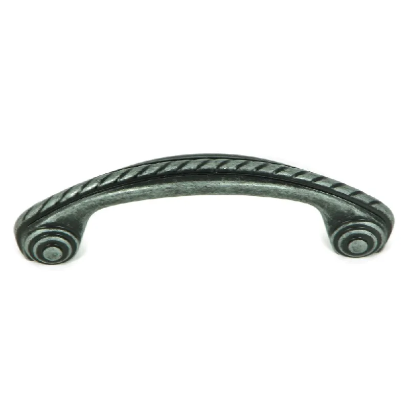 Stone Mill Hardware Grey Zinc Swedish Iron Rope Cabinet Pull (Pack of 25)