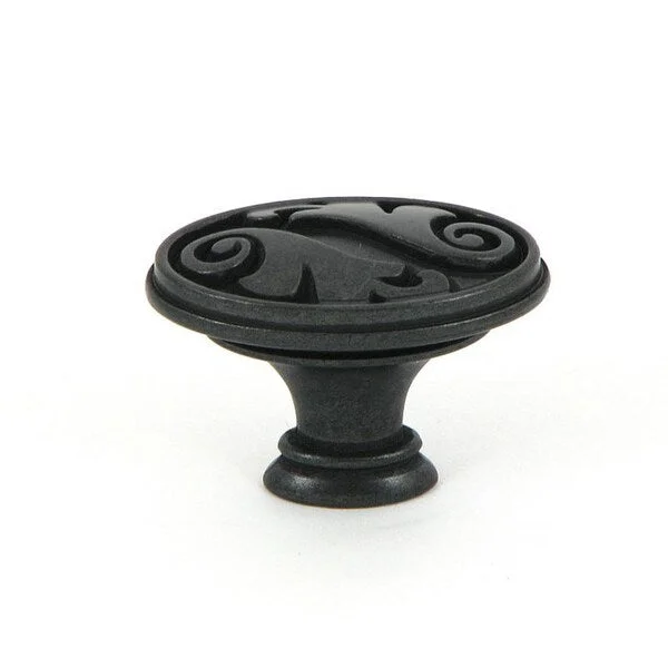 Stone Mill Hardware 'Oakley' Antique Black Cabinet Knob (Pack of 10)