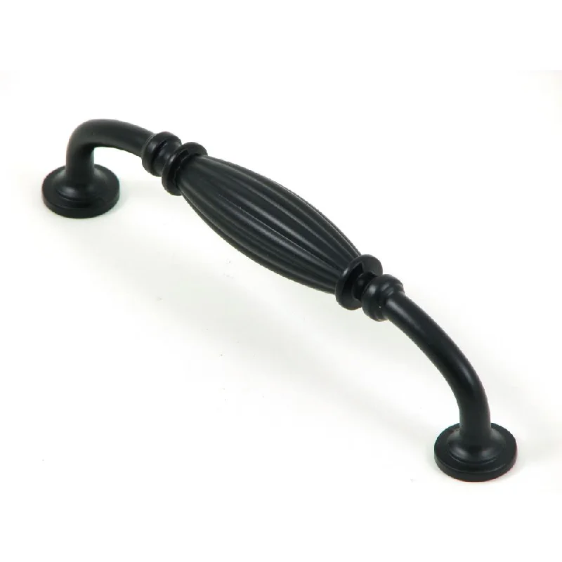 Stone Mill Matte Black Zinc French Country Cabinet Pull (Pack of 5)