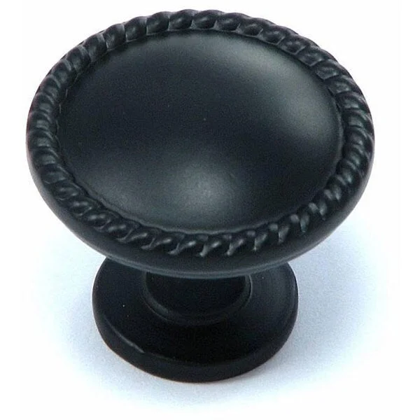 Stone Mill Newport Matte Black Cabinet Knobs (Pack of 5)