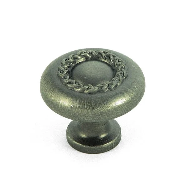 Stone Mill Rope Design Weathered Nickel Cabinet Knobs (Pack of 5)