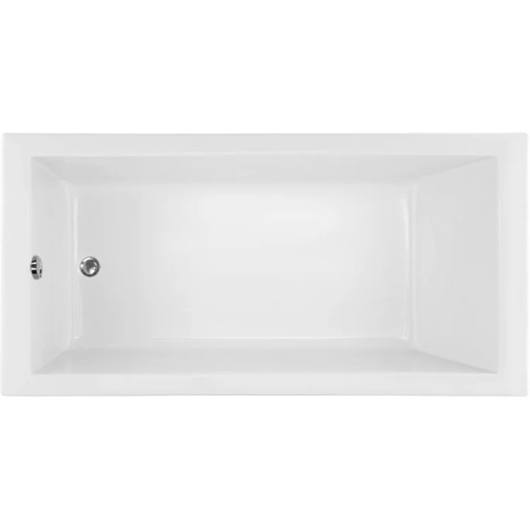 Whirlpool Tub Ston Collection Coal 60 x 32 x 23 Inch Drop-In End Drain White Rectangle