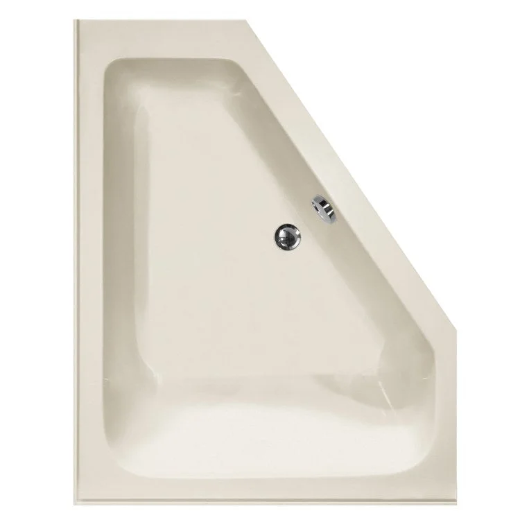 Whirlpool Tub Designer Collection Courtney 60 x 48 x 21 Inch Right Hand Drain Bone Corner Includes Thermal Air System Injectors at the Tub Base