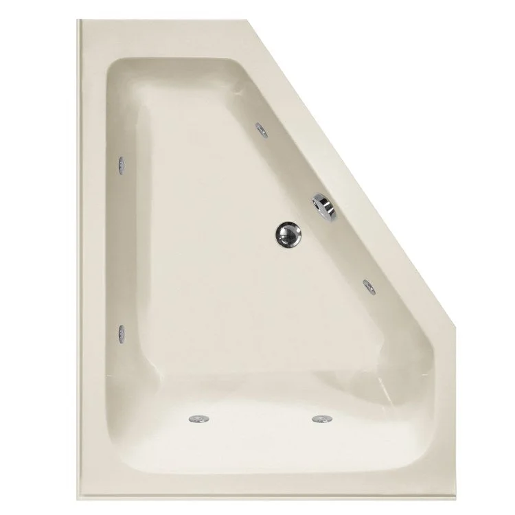 Whirlpool Tub Designer Collection Courtney 60 x 48 x 21 Inch Right Hand Drain Bone Corner Includes HydrOzone Sanitation Feature