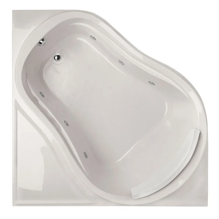 Whirlpool Tub Designer Collection Eclipse 64 x 64 x 21 Inch Right Hand Drain White Corner