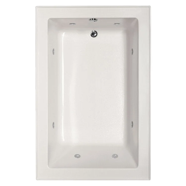 Whirlpool Tub Designer Collection Emma 66 x 42 x 22 Inch Drop-In End Drain White Rectangle