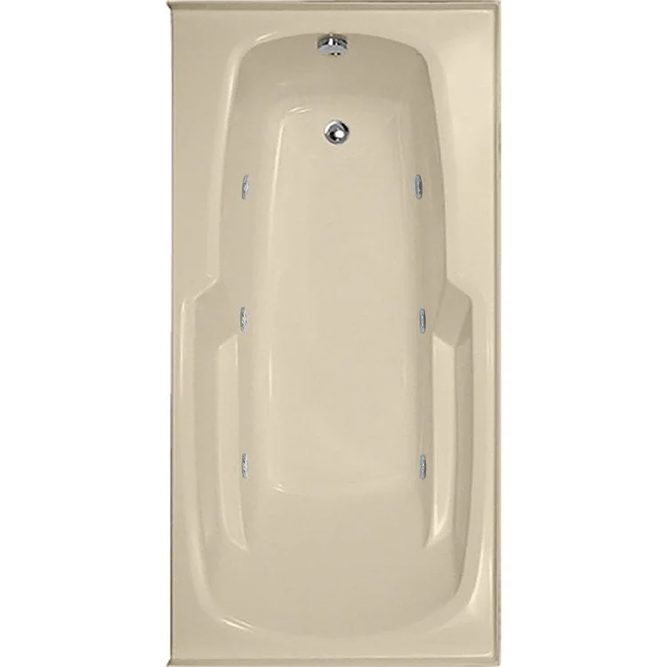 Whirlpool Tub Designer Collection Entre 66 x 32 x 18 Inch Drop-In Left Hand Drain Bone Rectangle