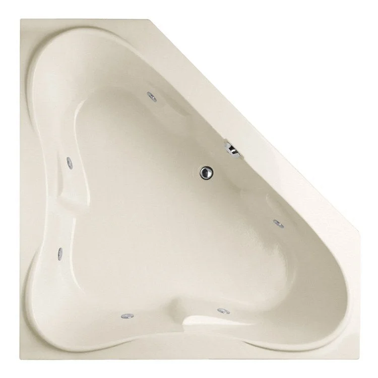 Whirlpool Tub Designer Collection Erica 60 x 60 x 24 Inch Drop-In Biscuit Corner