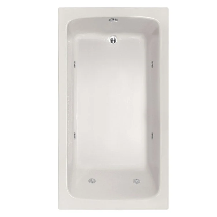 Whirlpool Tub Designer Collection Melissa 66 x 36 x 20 Inch Drop-In End Drain White Rectangle