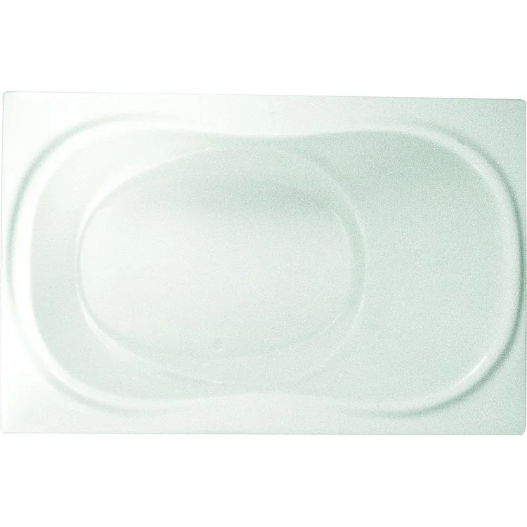 Whirlpool Tub Ston Collection Onyx 74 x 45 x 24 Inch Drop-In Biscuit Oval