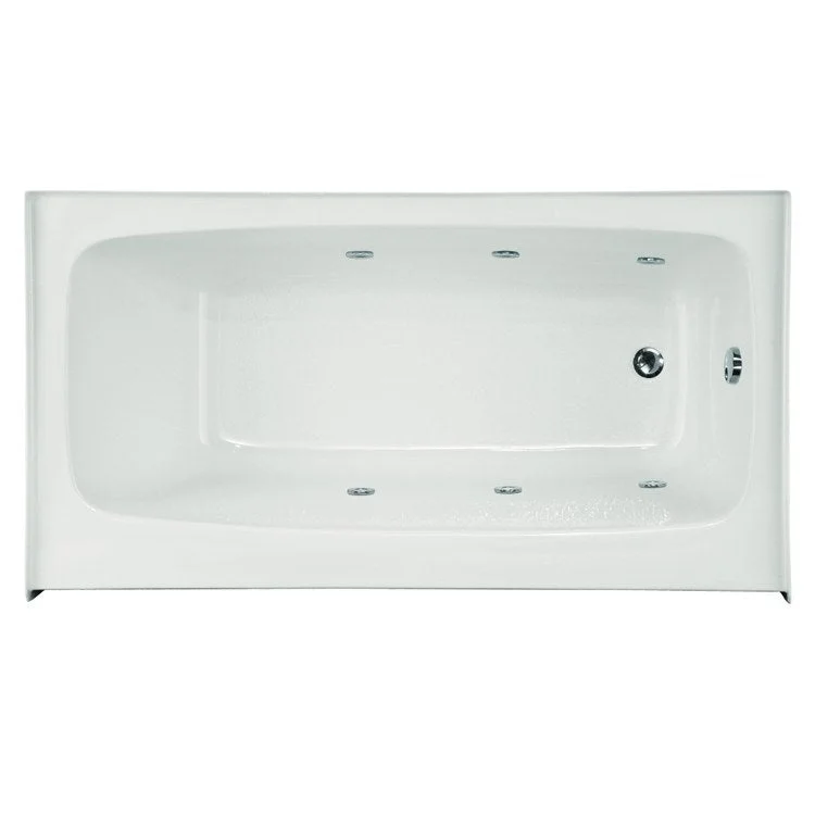 Whirlpool Tub Studio Collection Regan 60 x 36 x 18 Inch Alcove Right Hand Drain White Rectangle