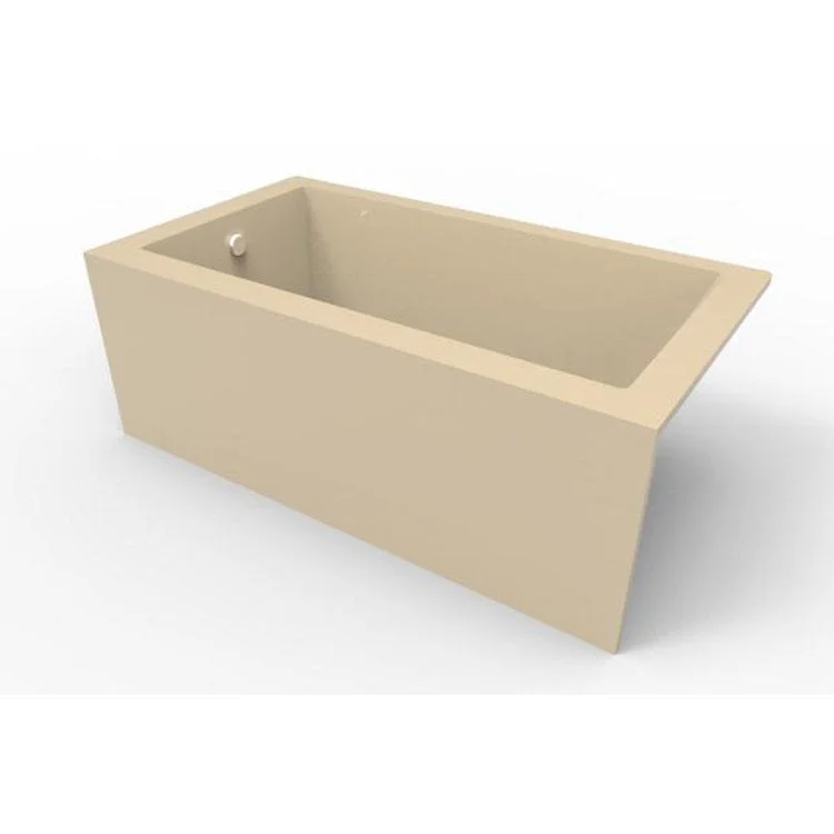 Whirlpool Tub Studio Collection Shannon 60 x 30 x 20 Inch Alcove Left Hand Drain Bone Rectangle