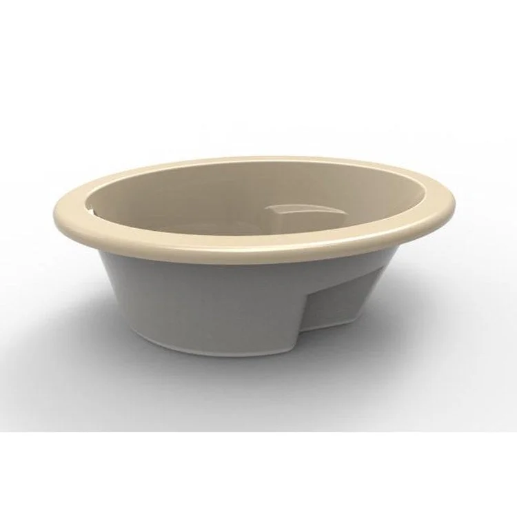 Whirlpool Tub Studio Collection Studio 60 x 42 x 20 Inch Drop-In End Drain Bone Oval