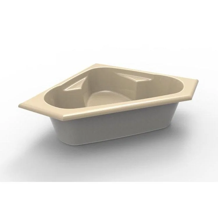 Whirlpool Tub Studio Collection Studio 59 x 59 x 21 Inch Drop-In Bone Corner