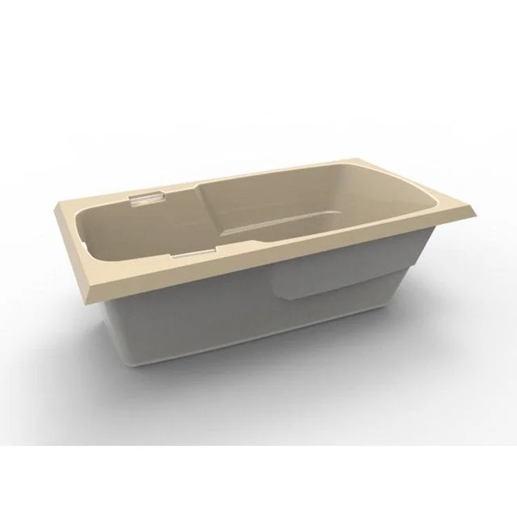 Whirlpool Tub Studio Collection Studio 60 x 32 x 19 Inch Drop-In End Drain Bone Rectangle