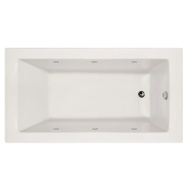 Whirlpool Tub Designer Collection Sydney 60 x 30 x 20 Inch Alcove Right Hand Drain White Rectangle