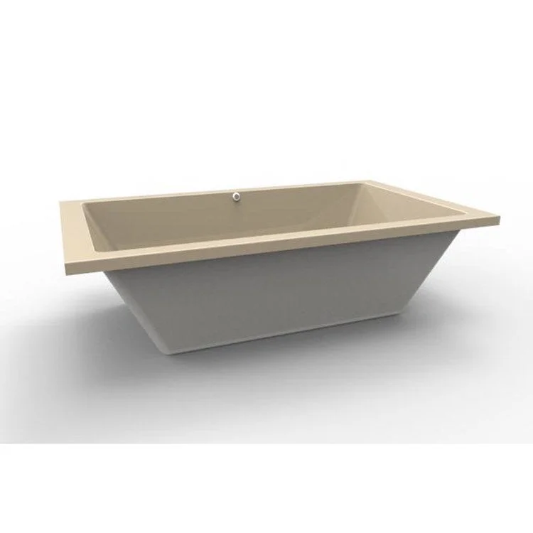 Whirlpool Tub Designer Collection Versailles 66 x 36 x 20 Inch Drop-In Center Drain Bone Rectangle